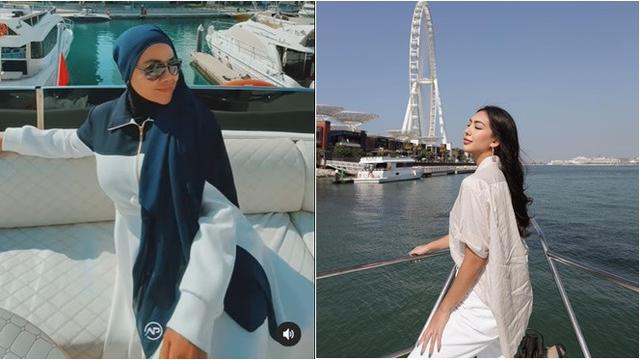 7 Potret Liburan Sarita Abdul Mukti dan Shania Salsabila di Dubai, Modis Banget