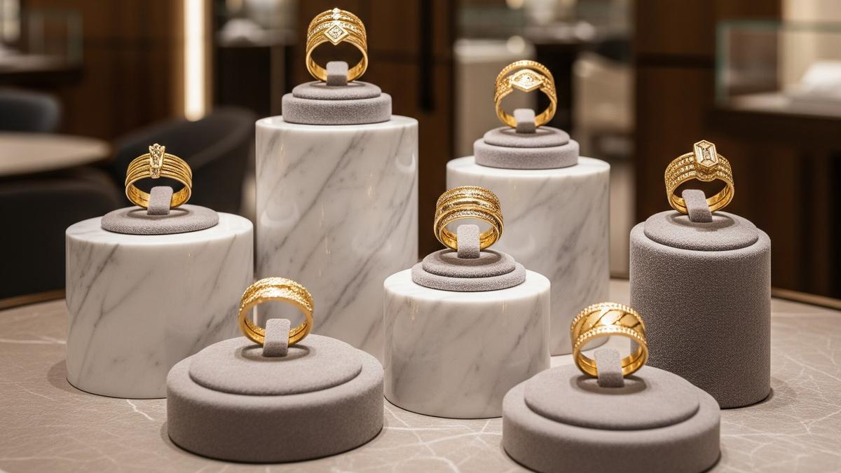 7 Model Cincin Emas 1 Gram Bertumpuk, Pilih Padu Padan Model yang Tepat untuk Penampilan Mewah Elegan
