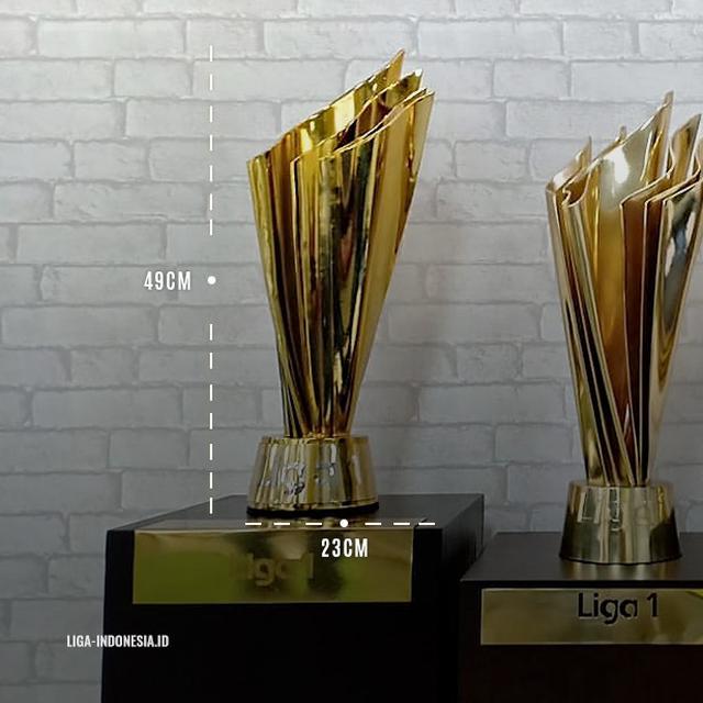Mengintip Trofi Baru Liga 1 Yang Diperebutkan Persija Dan Psm Indonesia Bola Com