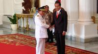 Presiden Jokowi dan Gubernur Aceh Irwan Yusuf. (Liputan6.com/Ahmad Romadoni)