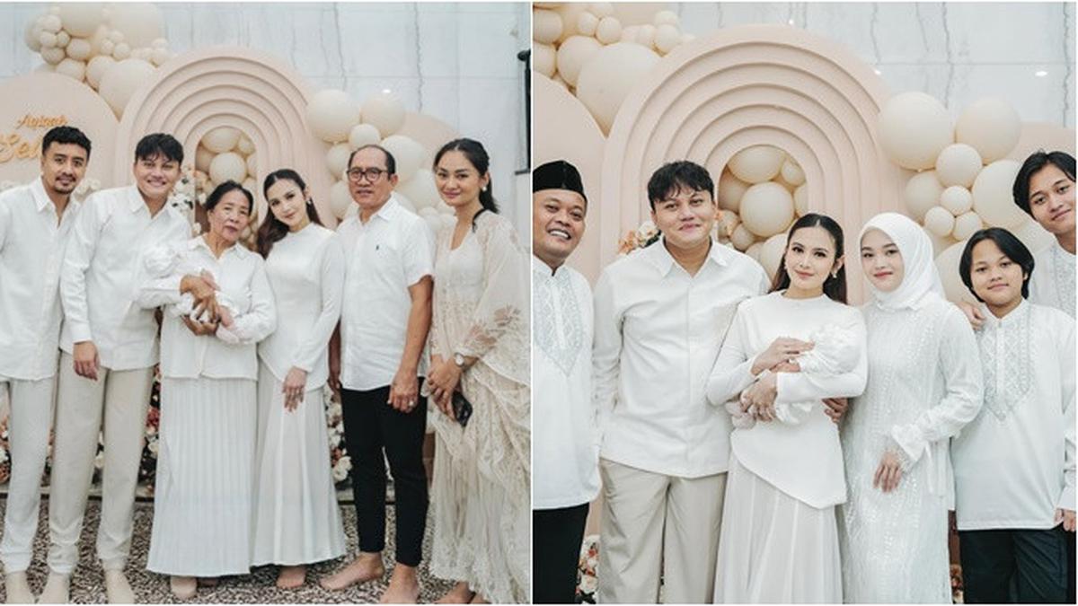 6 Potret Keluarga Mahalini dan Rizky Febian di Akikah Baby Selina, Kumpul Lengkap