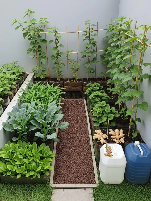Contoh Halaman Rumah Kecil yang Bisa Jadi Kebun Mini Produktif