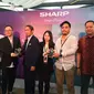 Acara peluncuran Sharp R1s dan Pi di Baxter Smith, Jakarta, Senin (5/2/2018). Liputan6.com/Andina Librianty