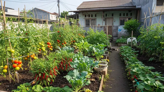Contoh Halaman Rumah Kecil yang Bisa Jadi Kebun Mini Produktif