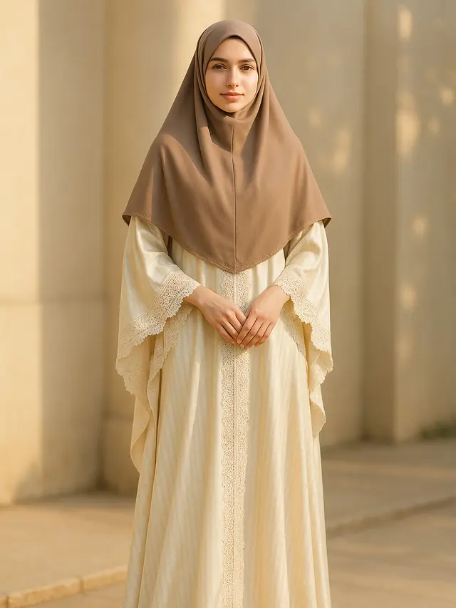 Model Gamis Syari Setelan Jilbab Panjang
