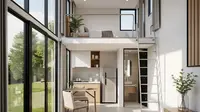 6 Inspirasi Desain Rumah Mezzanine untuk Lahan Sempit Agar Hemat Ruang, Wujudkan Hunian Fungsional &amp; Estetik