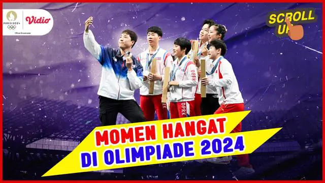 Berita video Scroll Up kali ini mengulas tentang momen hangat yang terjadi di Olimpiade Paris 2024, atlet Korea Selatan dan Korea Utara berfoto bersama di podium.