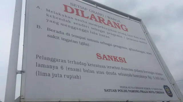 Modus Gepeng Berkeliaran di Lampu Merah Cirebon