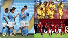 Manchester City menjadi salah satu klub di Eropa paling produktif dalam urusan mencetak gol di musim 2019/2020. Selain Manchester City, ada beberapa klub Eropa lainnya yang produktif dalam mencetak gol. Berikut 5 klub eropa dengan gol terbanyak musim 2019/2020. (kolase foto AFP)