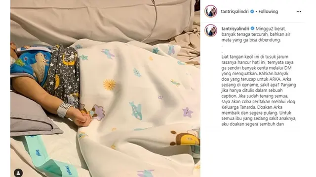 6 Potret Anak Kedua Tantri Kotak yang Terkena Bronkopneumonia, Jalani Perawatan Intensif