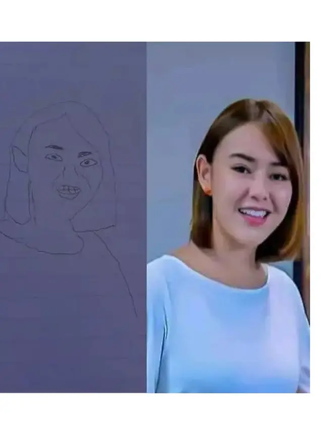 6 Lukisan Tangan Wajah Amanda Manopo Ini Tak Sesuai Ekspektasi, Bikin Ngakak