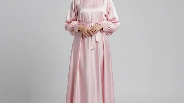 Model Gamis Satin Polos Pastel untuk Kondangan 2026. Gemini