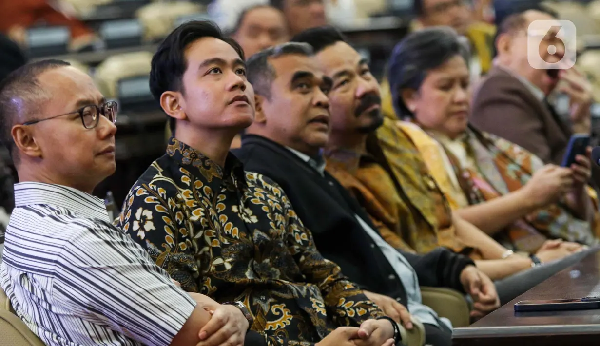 Gibran Rakabuming Raka tidak memberikan pernyataan. (Liputan6.com/Herman Zakharia)