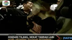 Sang pengemudi menunjukkan sikap yang kooperatif saat berada akan menjalani pemeriksaan di Polda Metro Jaya.