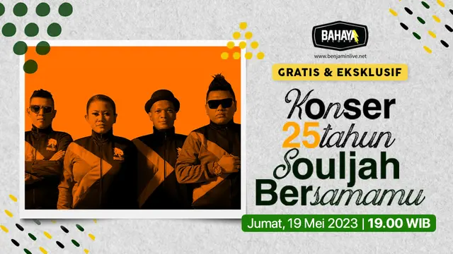Souljah Gelar Konser “25 Tahun Souljah Bersamamu”