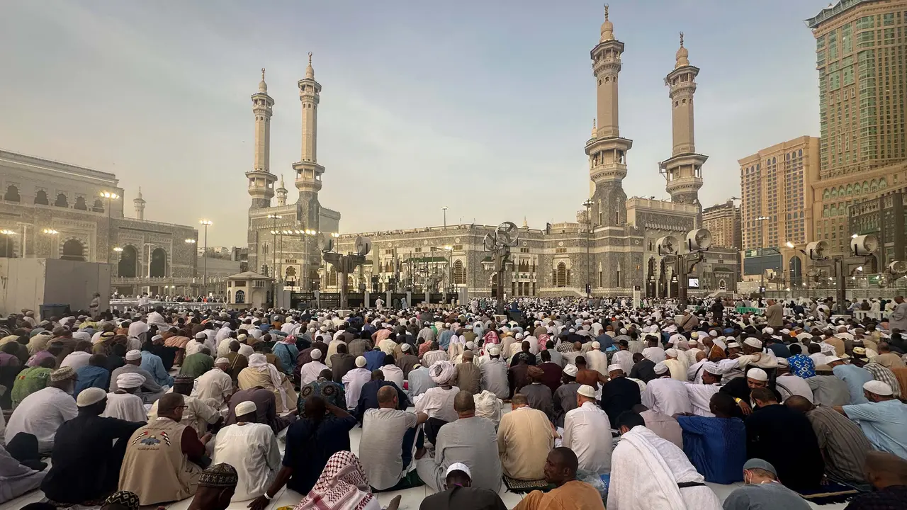Suasana Masjidil Haram Jelang Pelaksanaan Puncak Ibadah Haji