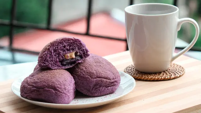 roti kukus ubi ungu