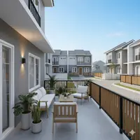 Desain Teras Rumah Hook Estetik   (Ilustrasi AI/Gemini)