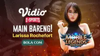 Larissa Rochefort mengajak Sahabat Bola.com berpartisipasi dalam program Main bareng Yuk di Vidio.com.