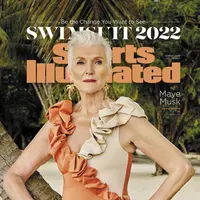 Ibunda Elon Musk, Maye Musk menghiasi sampul majalah Sport Illustrated Swimsuit 2022 di usia 74 tahun. Buktikan usia bukan batasan. (Instagram/mayemusk).