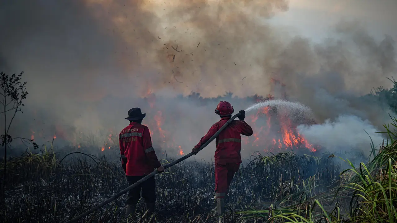 Karhutla Kembali Terjadi di Ogan Ilir, Tim Gabungan Terus Upayakan Pemadaman