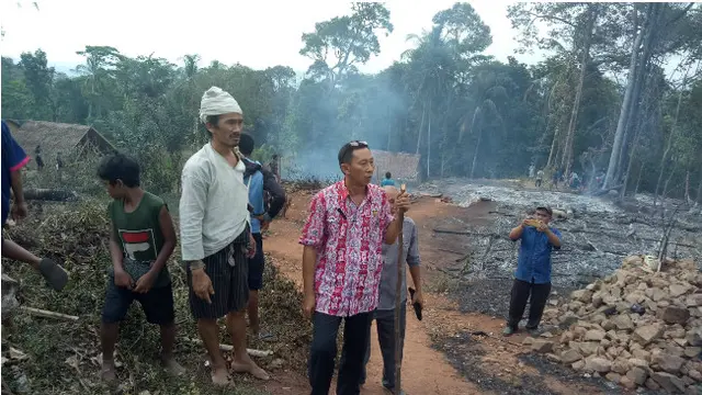 Perkampungan Suku Badui Terbakar, 40 Rumah Hangus