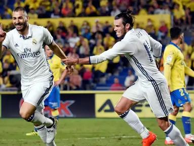 Real Madrid ditahan Las Palmas, 2-2, dalam lanjutan La Liga di Gran Canaria, Las Palmas, Minggu (25/9/2016) dini hari WIB. (AFP/Desiree Martin)