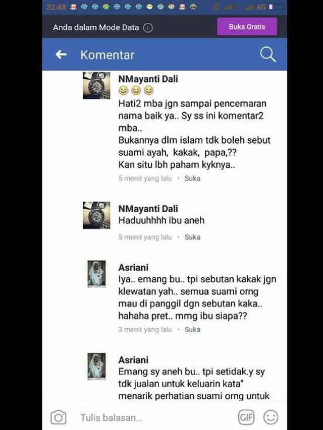 [Bintang] Suami Belanja Online, Istri Ngamuk karena Si Penjual Panggil Suami dengan Sebutan Kak