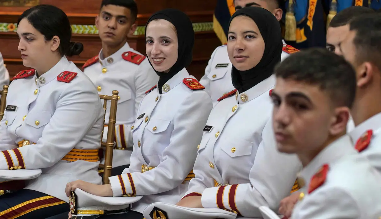 Sebelumnya, Presiden Prabowo Subianto pernah menyatakan bahwa pemerintah RI akan memberikan beasiswa kepada warga Palestina untuk kuliah di Unhan. (BAY ISMOYO/AFP)