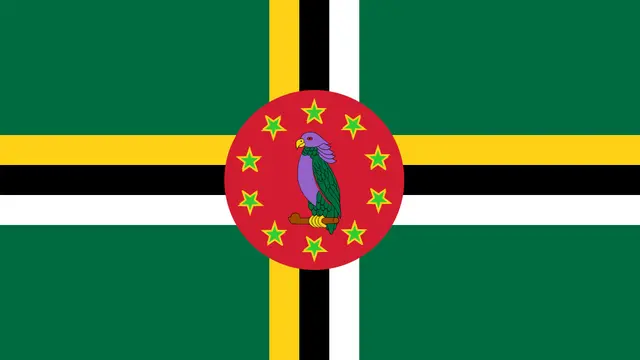 Ilustrasi bendera Dominika (Wikipedia/Public Domain)