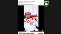 Cek Fakta Liputan6.com mendapati klaim video Ustaz Adi Hidayat (UAH) mengumumkan bantuan untuk biaya sekolah dan modal usaha. (Foto: tangkapan layar Facebook)