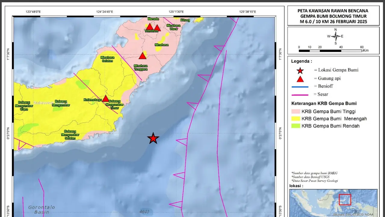 peta gempa