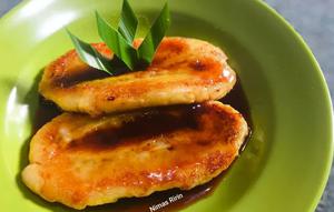 Resep pisang bakar saus karamel. (dok. Cookpad @NimasRirin18)