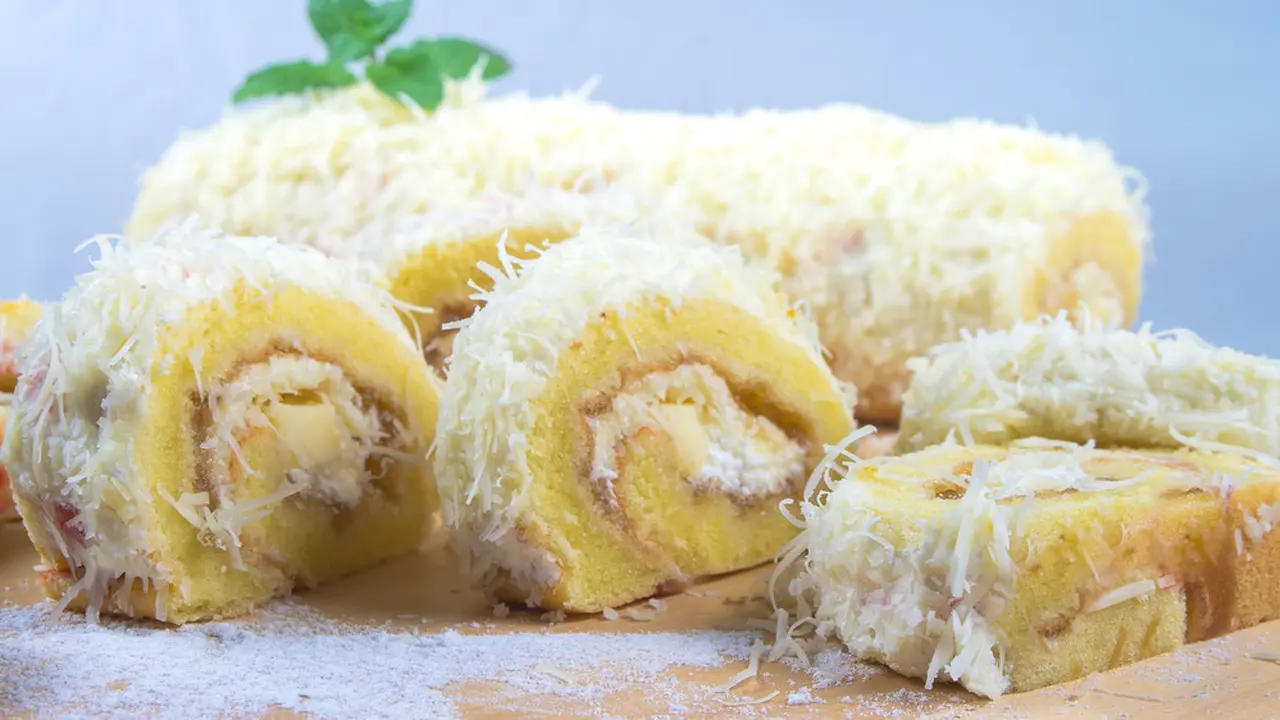 bolu kukus susu keju gulung