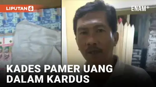 VIDEO: Viral Kades Grobogan Pamer Uang