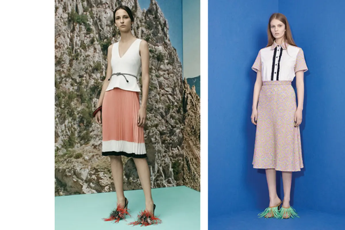Kaki Berbulu ala Altuzarra dan House of Hollands