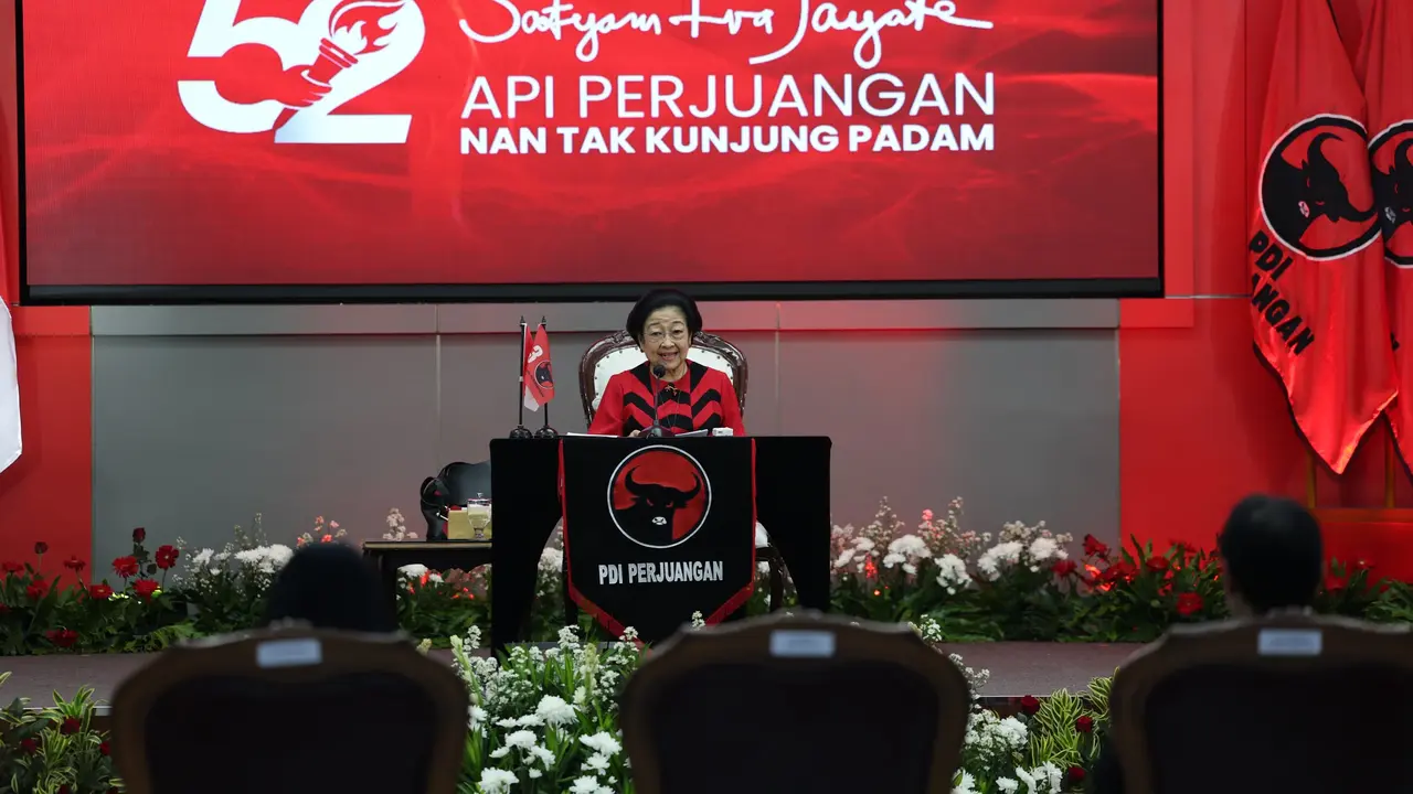 Ketua Umum Partai Demokrasi Indonesia Perjuangan (PDIP) Megawati Soekarnoputri.