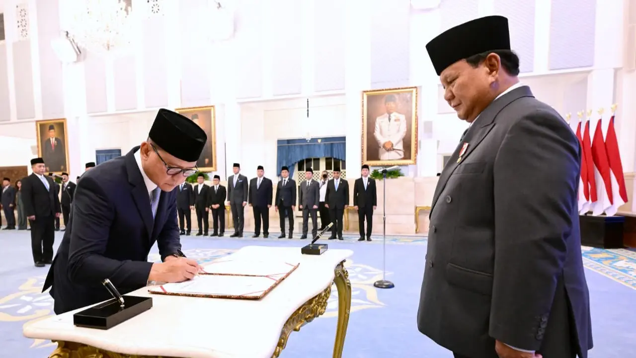 Mukhtarudin resmi dilantik sebagai Menteri Perlindungan Pekerja Migran Indonesia (P2MI)/Kepala BP2MI.