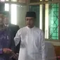 Ketua PP Muhammadiyah Haedar Nashir menghadiri syawalan PP Muhammadiyah di Yogyakarta (Liputan6.com /Switzy Sabandar)