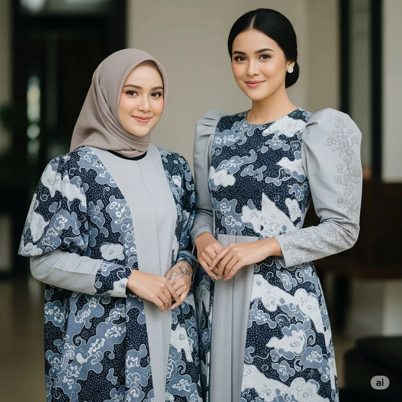 10 Inspirasi Model Batik Tulis Kombinasi Lengan Puff, Elegan, Modern ...