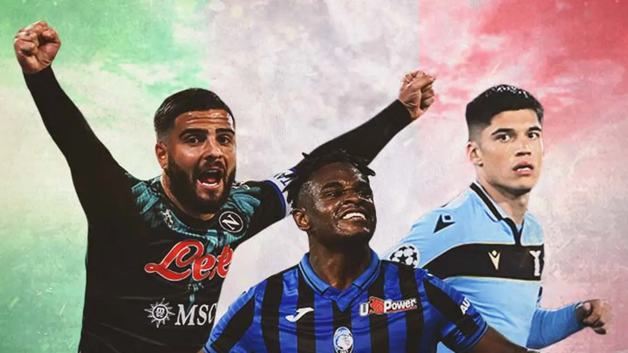 Ilustrasi - Lorenzo Insigne, Duvan Zapata, Joaquin Correa