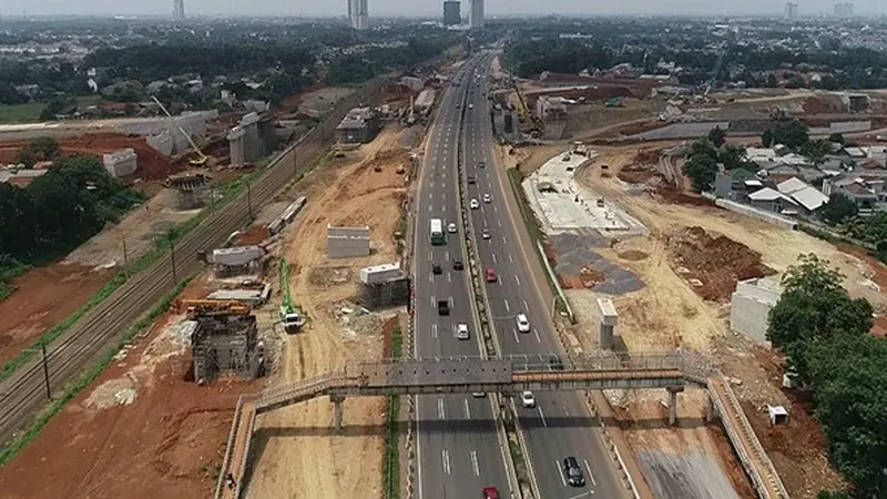 PT Marga Trans Nusantara (MTN) akan memasang 13 steel box girder yang melintas di atas ruas tol Pondok Aren-Serpong. Dok Jasa Marga