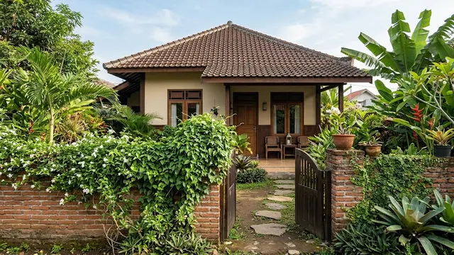 Ide Pagar Sederhana dari Batu Bata