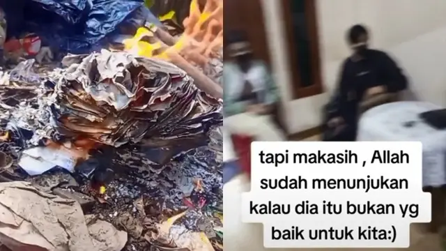 Viral Aksi Pria Bakar Undangan Pernikahan Usai Pergoki Calon Istri Selingkuh 6 Hari Jelang Akad