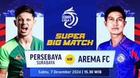 Jadwal super big match BRI Liga 1 antara Persebaya vs Arema FC di Vidio. (sum. doc. vidio.com)