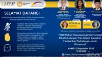 Webinar &ldquo;Politik Hukum Kewarganegaraan Tunggal Dikaitkan dengan Tren Global: Cukupkah Memberikan Perlindungan untuk Warganya?&rdquo; yang diselenggarakan Puska Kessos LPPSP FISIP UI dan APAB (Istimewa)