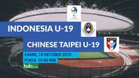 AFC U-19 Indonesia U-19 Vs Chinese Taipei U-19_2 (Bola.com/Adreanus Titus)