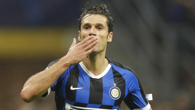 Gelandang Inter Milan, Antonio Candreva (AP/Luca Bruno)
