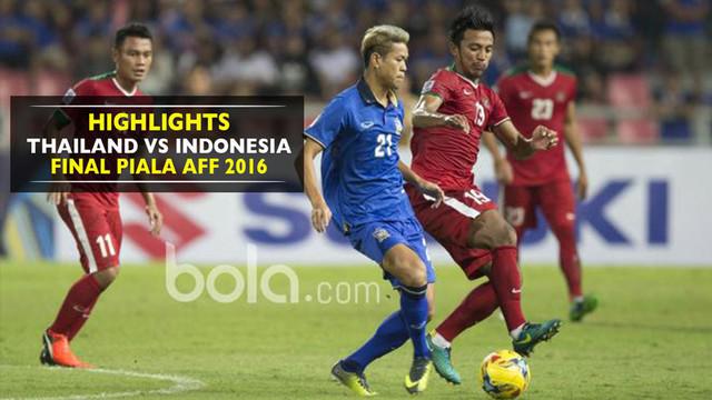 2 Gol Thailand Buyarkan Mimpi Timnas Indonesia Rebut Juara Piala AFF 2016