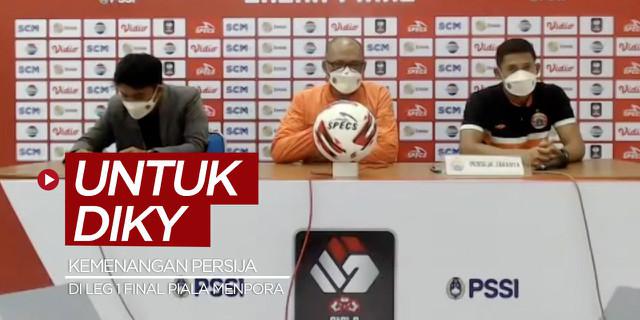 VIDEO: Kemenangan Persija Jakarta atas Persib Bandung di Leg 1 Final Piala Menpora 2021 untuk Ketua The Jakmania